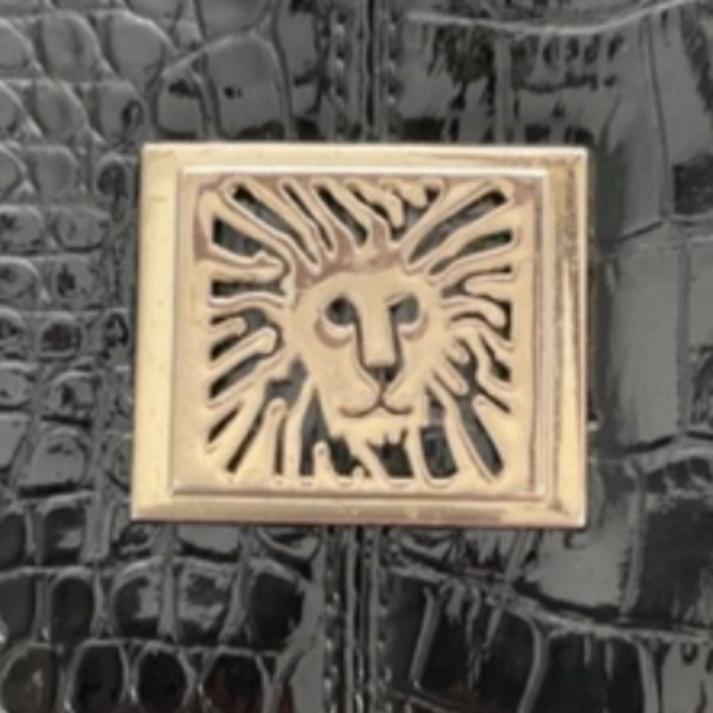 ANNE KLEIN Leather Tote/Shoulder Bag Croc Embossed Gold-Toned Hardware N… - Picture 2 of 4
